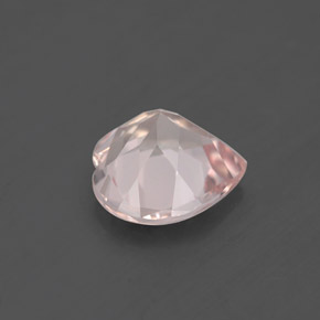 Morganita rosa natural 1,45ct, formato de coração, VVS-VS