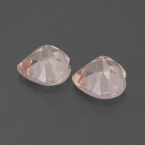 Pedras preciosas de morganita rosa natural de  ct, formato de coração, VVS-VS