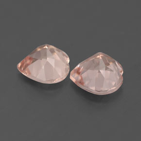 Pedras preciosas de morganita rosa natural de  ct, formato de coração, VVS-VS