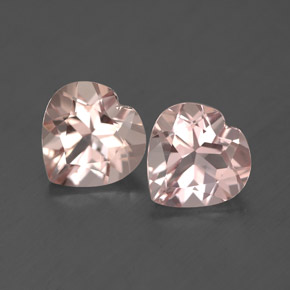 Pedras preciosas de morganita rosa natural de  ct, formato de coração, VVS-VS