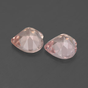 Pedras preciosas de morganita rosa natural de  ct, formato de coração, VVS-VS