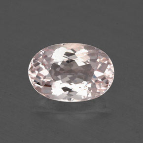 Morganita rosa natural 1,29ct, corte oval, VS