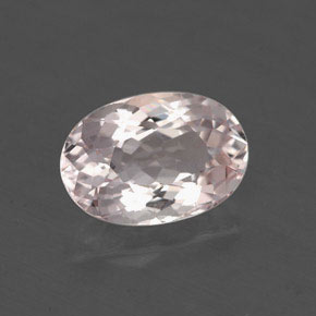 Morganita rosa natural 1,29ct, corte oval, VS