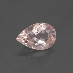 Morganita rosa natural 1,74ct, formato de pêra, VS