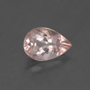 Morganita rosa natural 1,74ct, formato de pêra, VS