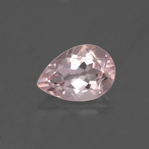 Morganita rosa natural 1,74ct, formato de pêra, VS