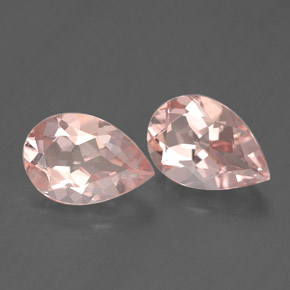 Pedras preciosas de morganita rosa natural de  ct, formato de pêra, VVS-VS