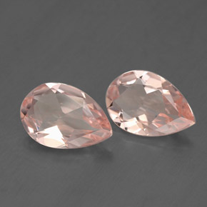 Pedras preciosas de morganita rosa natural de  ct, formato de pêra, VVS-VS