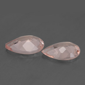 Pedras preciosas de morganita rosa natural de  ct, formato de pêra, VVS-VS