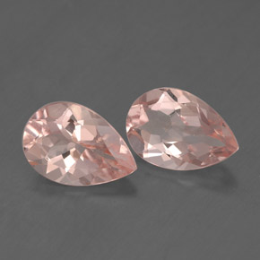 Pedras preciosas de morganita rosa natural de  ct, formato de pêra, VS