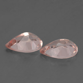 Pedras preciosas de morganita rosa natural de  ct, formato de pêra, VS