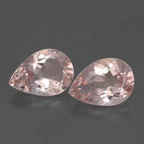 Pedras preciosas de morganita rosa natural de  ct, formato de pêra, VS