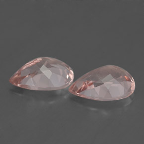 Pedras preciosas de morganita rosa natural de  ct, formato de pêra, VS