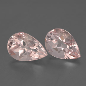 Pedras preciosas de morganita rosa natural de  ct, formato de pêra, VS