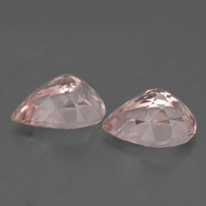 Pedras preciosas de morganita rosa natural de  ct, formato de pêra, VS