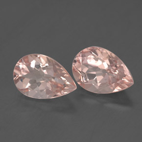 Pedras preciosas de morganita rosa natural de  ct, formato de pêra, VS