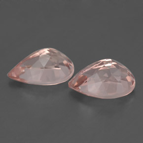 Pedras preciosas de morganita rosa natural de  ct, formato de pêra, VS
