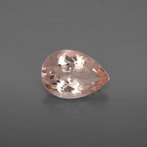 Morganita rosa natural 1,77ct, formato de pêra, VS-SI