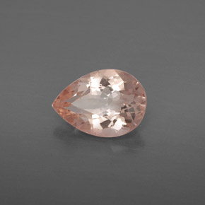 Morganita rosa natural 1,77ct, formato de pêra, VS-SI