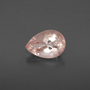 Morganita rosa natural 1,86ct, formato de pêra, VS