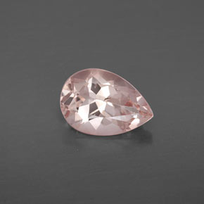 Morganita rosa natural 1,83ct, formato de pêra, VS