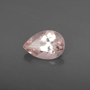 Morganita rosa natural 1,83ct, formato de pêra, VS