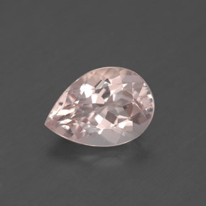 Morganita rosa natural 1,86ct, formato de pêra, VS