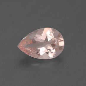 Morganita rosa natural 1,54ct, formato de pêra, VS
