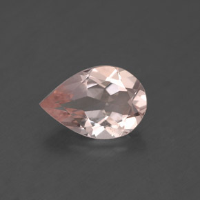 Morganita rosa natural 1,58ct, formato de pêra, VS
