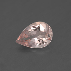 Morganita rosa natural 1,41ct, formato de pêra, VS
