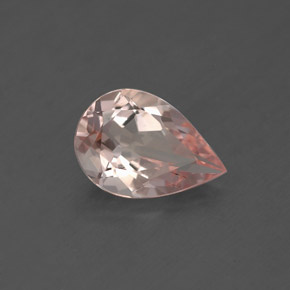 Morganita rosa natural 1,41ct, formato de pêra, VS