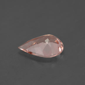 Morganita rosa natural 1,41ct, formato de pêra, VS