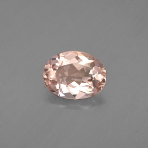 Morganita rosa natural 1,15ct, corte oval, VVS