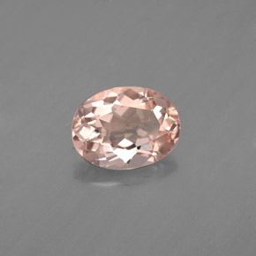 Morganita rosa natural 1,15ct, corte oval, VVS