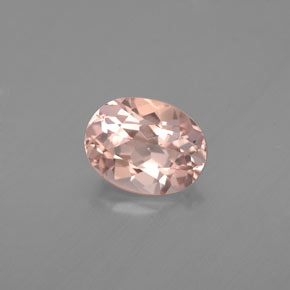 Morganita rosa natural 1,23ct, corte oval, VVS-VS