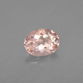 Morganita rosa natural 1,23ct, corte oval, VVS-VS