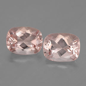 Pedras preciosas de morganita rosa natural de  ct, almofada cortada, VS