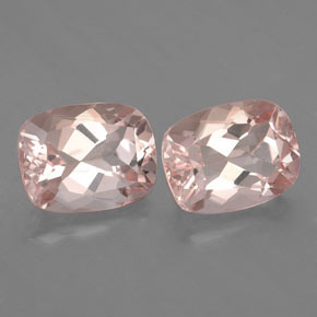Pedras preciosas de morganita rosa natural de  ct, almofada cortada, VS