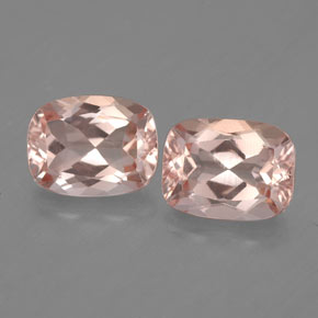 Pedras preciosas de morganita rosa natural de  ct, almofada cortada, VVS
