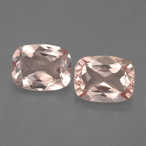 Pedras preciosas de morganita rosa natural de  ct, almofada cortada, VVS-VS