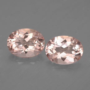 Pedras preciosas de morganita rosa natural de  ct, corte oval, VVS