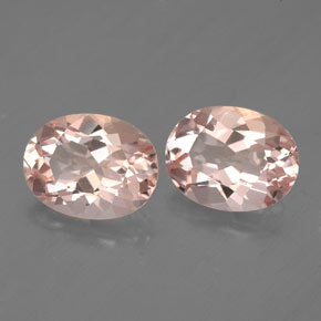 Pedras preciosas de morganita rosa natural de  ct, corte oval, VVS