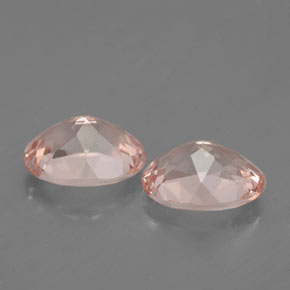 Pedras preciosas de morganita rosa natural de  ct, corte oval, VVS
