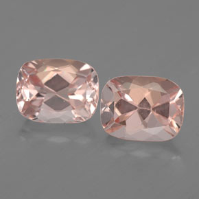 Pedras preciosas de morganita rosa natural de  ct, almofada cortada, VVS