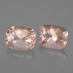 Pedras preciosas de morganita rosa natural de  ct, almofada cortada, VVS