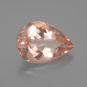 Morganita rosa natural 4,93ct, formato de pêra, VS