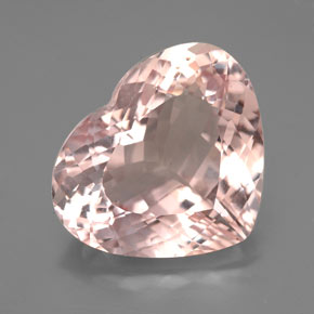 Morganita rosa natural 7,33ct, formato de coração, VVS-VS