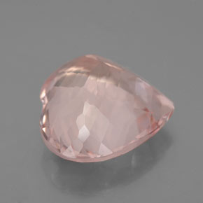 Morganita rosa natural 7,33ct, formato de coração, VVS-VS