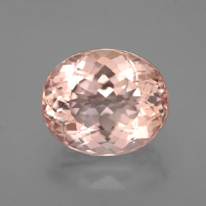 Morganita rosa natural 5,42ct, corte oval, VVS