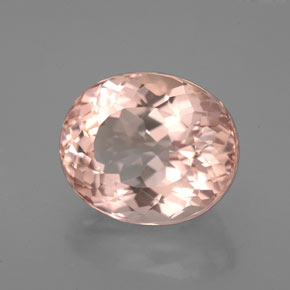 Morganita rosa natural 5,42ct, corte oval, VVS